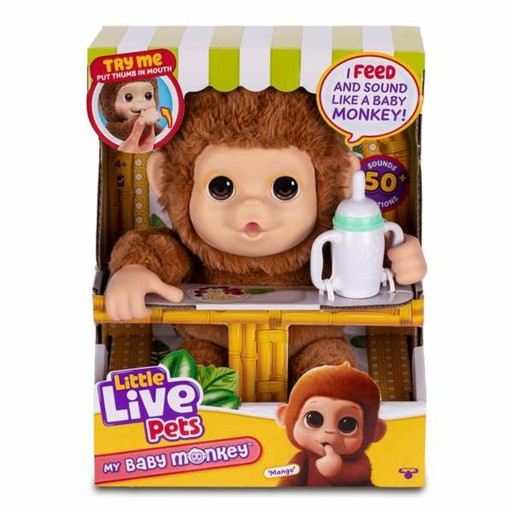 Animal de Estimação Interativo Famosa My Baby Monkey Little Live Pets