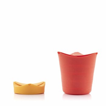 Bols à Pop-corn Pliables en Silicone InnovaGoods COLLAPSIBLE POPCORN BOWL Métal Silicone (Reconditionné A)