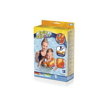 Bestway Manguitos Infláveis Tecido Suave Segurança Bebê Cor Sortida UPF 50+ 38x14 cm 1 a 3 Anos Praia e Piscina 32182