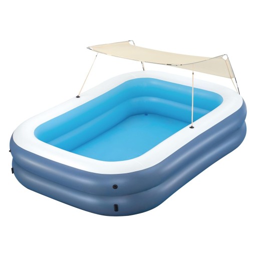 Bestway Aufblasbare Pool 2 Kammern Rechteckig mit Dach 254x178x140 cm +6 Jahre 54449