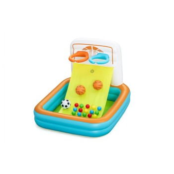 Bestway Piscina Gonfiabile Infantile con Canestri e Palline 120x107x84 cm +2 Anni 52728