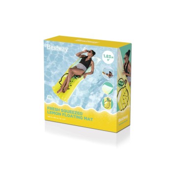 Bestway Materassino Gonfiabile Limone 183x69 cm Spiaggia e Piscina 44122