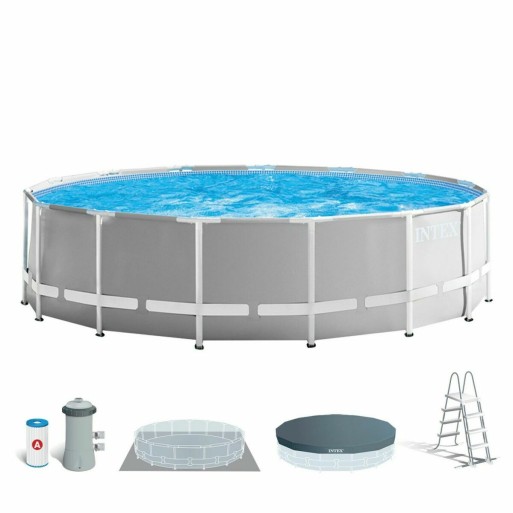 Piscina Desmontable Intex Prism Frame Gris 16.805 l 457 x 122 cm