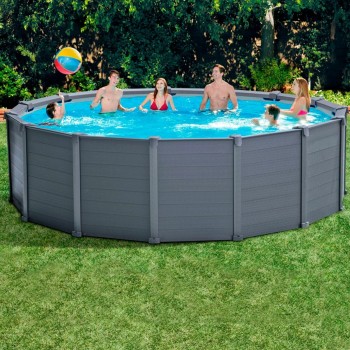 Runder Pool mit Filterpumpe Intex 478 x 124 cm 16.500 l kreisförmig