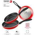 Set of pans Fagor Aluminium Bakelite