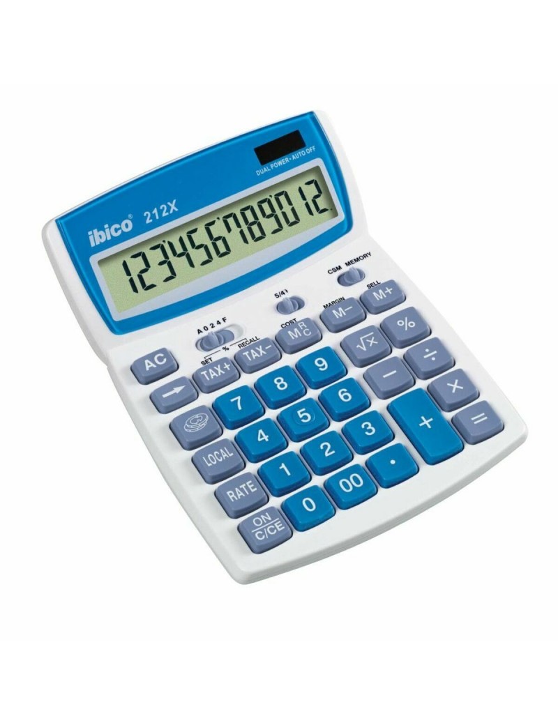 Calculatrice Ibico    Bleu Blanc
