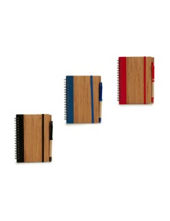 Cahier à Spirales avec Stylo Pincello AR1810133 1 x 16 x 12 cm Bambou (12 Unités)