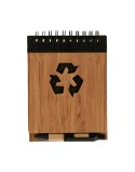 Mini-Ringheft mit Kugelschreiber Pincello AR1810139 1 x 10 x 13 cm Bambus (24 Stück)