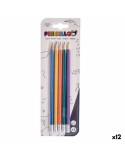 Ensemble de Crayons Pincello 499 Jaune Bleu Vert Multicouleur Orange Gâteau (12 Unités)
