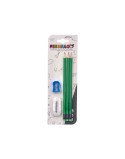Conjunto de Lápis Pincello 477 Azul Vermelho Verde Laranja Afia-lápis Borracha (12 Unidades)