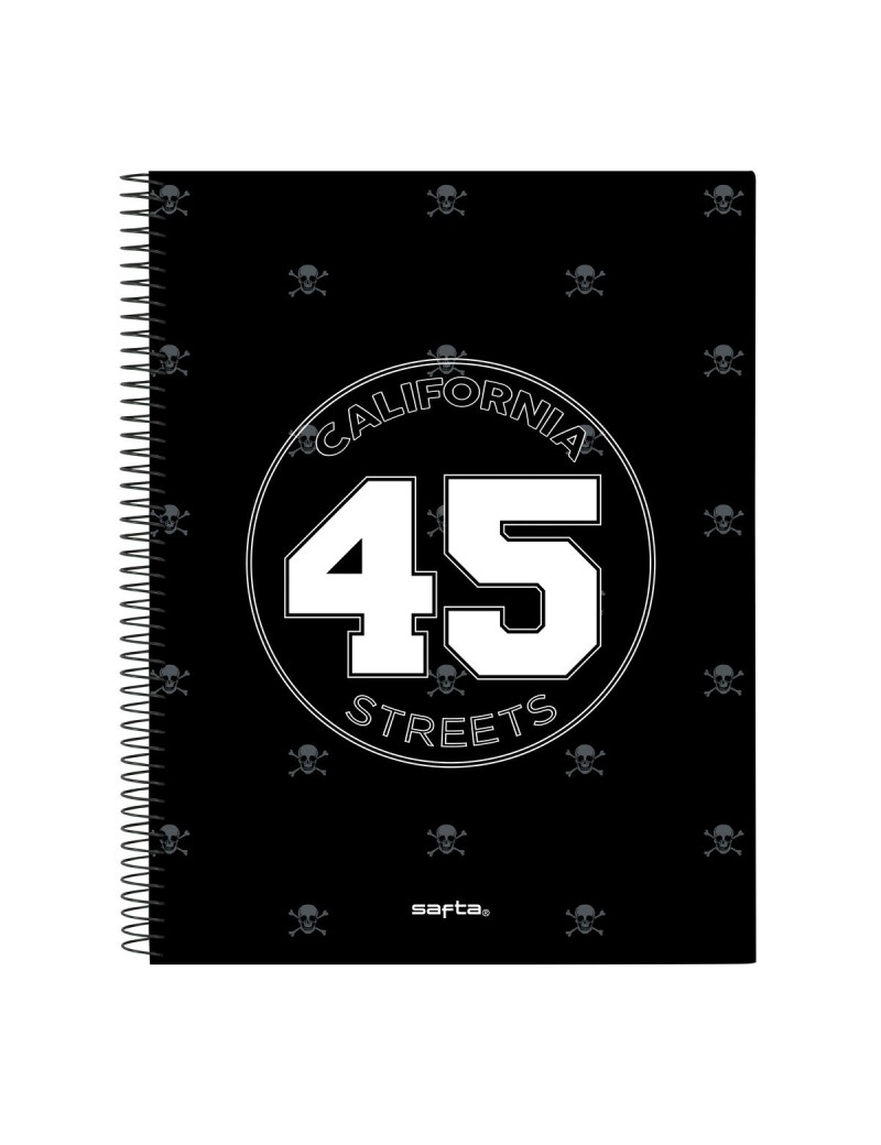 Notizbuch Safta California Schwarz A4 120 Blatt