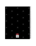 Caderno Safta California Preto A4 120 Folhas