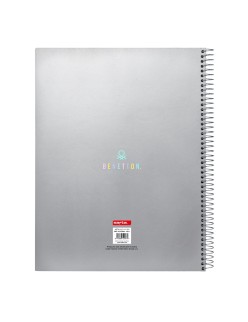 Notebook Benetton Silver Silver A4 120 Sheets