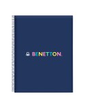 Notebook Benetton Cool Navy Blue A4 120 Sheets