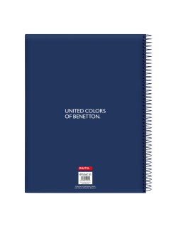 Notizbuch Benetton Cool Marineblau A4 120 Blatt