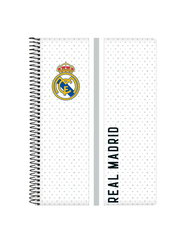 Notebook Real Madrid C.F. White Grey A5 80 Sheets