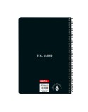 Libreta Real Madrid C.F. Blanco Gris A4 80 Hojas