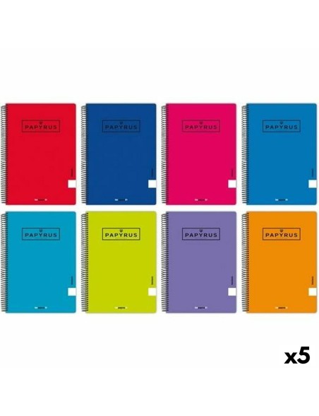 Notebook Papyrus 01-UNICLASIC Quarto 80 Sheets (5 Units)