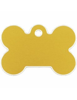 Identification plate Imarc Bone Yellow Golden