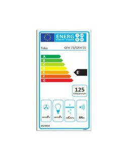 Conventional Hood Teka GFH 55 55 cm 329 m3/h 69 dB 215W Silver Steel