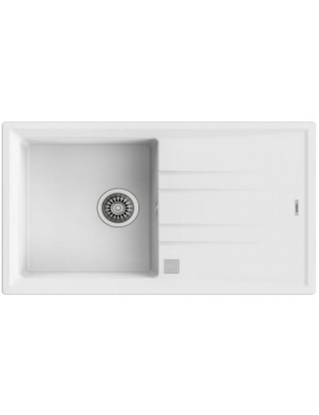 Lavello da Una Vasca con Scolapiatti Teka Stone 50 B-TG 1C 1E