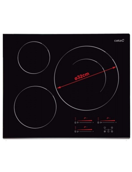 Induktionskochfeld Cata INSB6032BK /A 3F 60 cm 7100 W