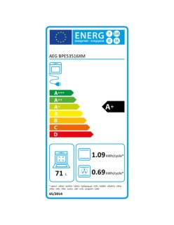Four à pyrolyse AEG BPE53516XM 3500 W 71 L