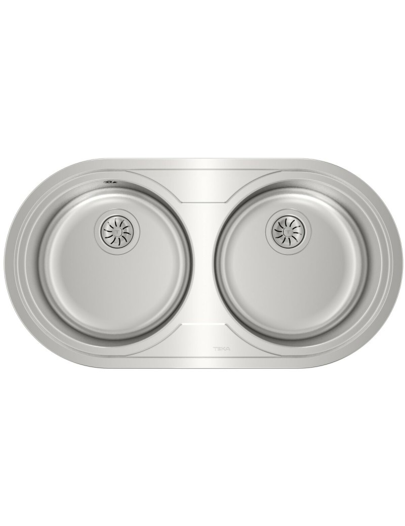 Évier double Teka 9025 DUETTA 2C Acier inoxydable
