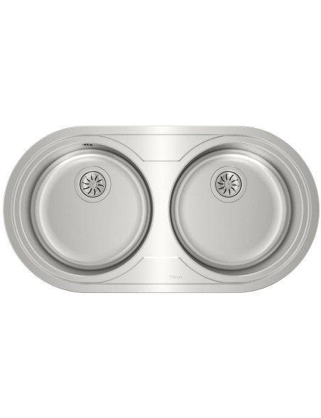 Lava-loiça de Duas Cubas Teka 9025 DUETTA 2C Aço inoxidável