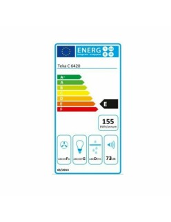 Extrator Convencional Teka 40465531 60 cm 375 m3/h 73 dB 316W Branco Preto