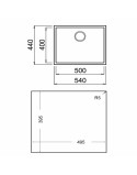 Einfachspülbecken Teka Square 50.40 TG (60 cm)