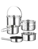 Cookware Inoxibar KAMPING 61117 Steel 7 Pieces