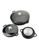 Casserole avec Couvercle Valira 4135/25 Noir Ø 24 cm