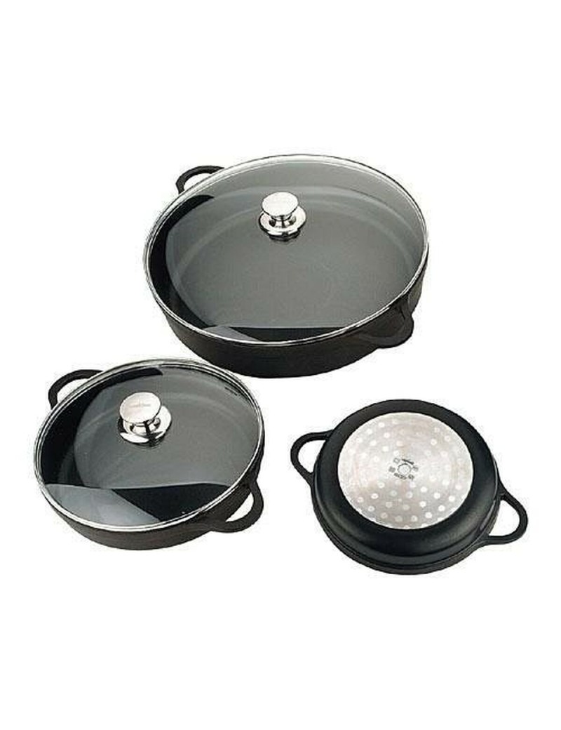 Topf mit Deckel Valira 4135/25 Schwarz Ø 24 cm