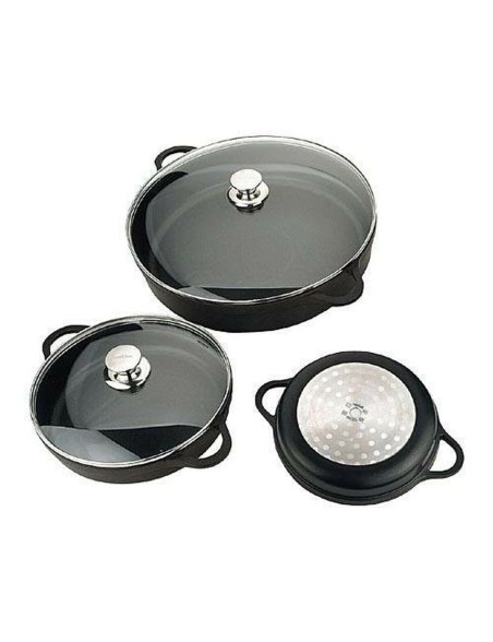 Topf mit Deckel Valira 4135/25 Schwarz Ø 24 cm