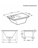 Plaque à Induction Electrolux TCH74B01FB 71 cm 3200 W 7350 W