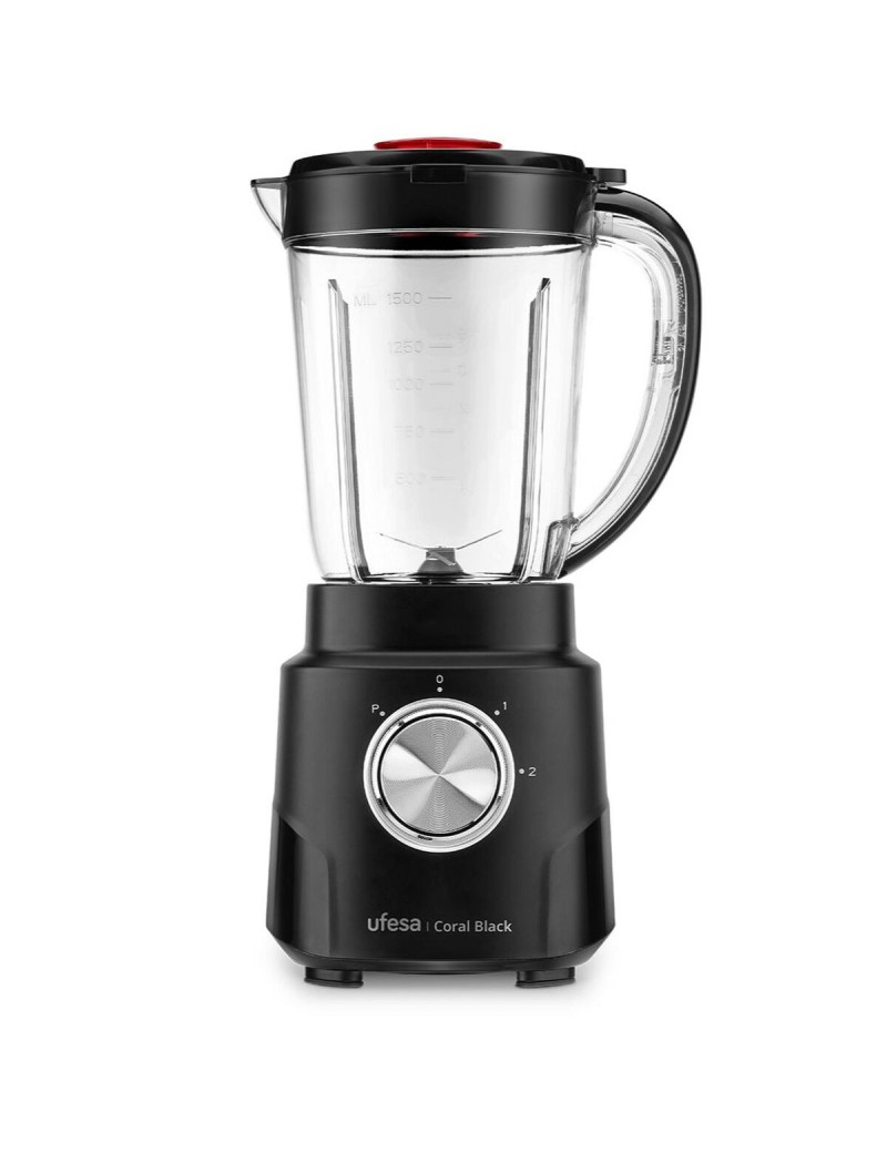Cup Blender UFESA CORAL BLACK Black 600 W 1,5 L