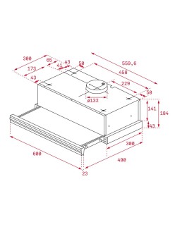 Cappa Classica Teka CNL6415BK 60 cm 385 m3/h 64 dB 110W