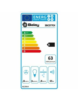 Hotte standard Balay 3BC077EX 75 cm 720 m3/h 65 dB 255W Acier