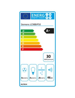 Extrator Convencional Siemens AG 233319 90 cm 790 m³/h 160W A+ Aço