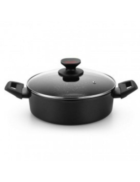 Cacerola Monix TITAN ROCK Ø 28 cm Negro Aluminio Forjado