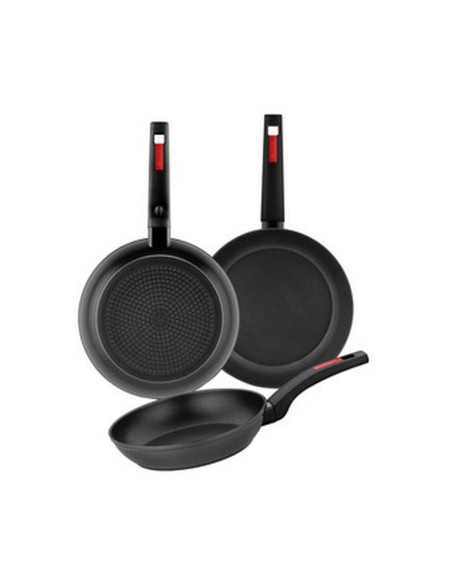 Padella Monix M249001 Nero Plastica 3 Pezzi