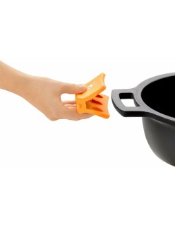 Pentola con Coperchio di Vetro BRA A273907 Nero Metallo Alluminio Alluminio Forgiato Alluminio fuso (1 Unità)