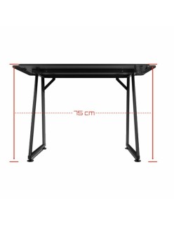 Desk GAMING DRIFT DRDZ75 Black Black/Red 100 x 60 cm