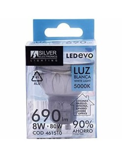 Lâmpada LED Silver Electronics Dicroica LED EVO 8W GU10 5000K 8 W 5000K
