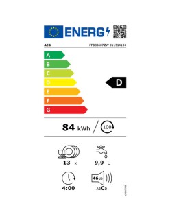 Geschirrspüler AEG FFB33607ZW 60 cm