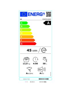 Washing machine LG F4WR7013AGW 60 cm 1400 rpm 13 kg