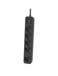 Extensão com 5 Tomadas com Interruptor Philips CHP2154B/10