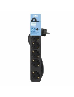 Extensão com 5 Tomadas com Interruptor Philips CHP2154B/10