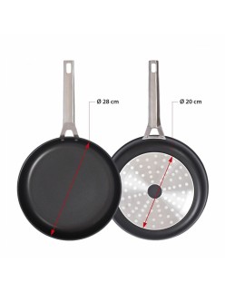 Sartén Valira 4667/25 Negro Negro/Plateado Metal Acero Inoxidable Aluminio